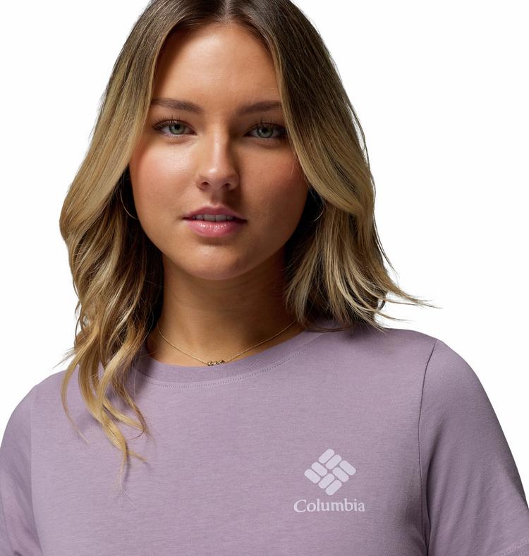 Columbia Columbia Rolling Bend T-Shirt Damen - shale purple-stacked gem mini - 4 | SportScheck