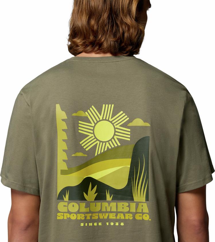 Columbia Columbia CSC T-Shirt Herren - stone green-shining sandscape - 5 | SportScheck