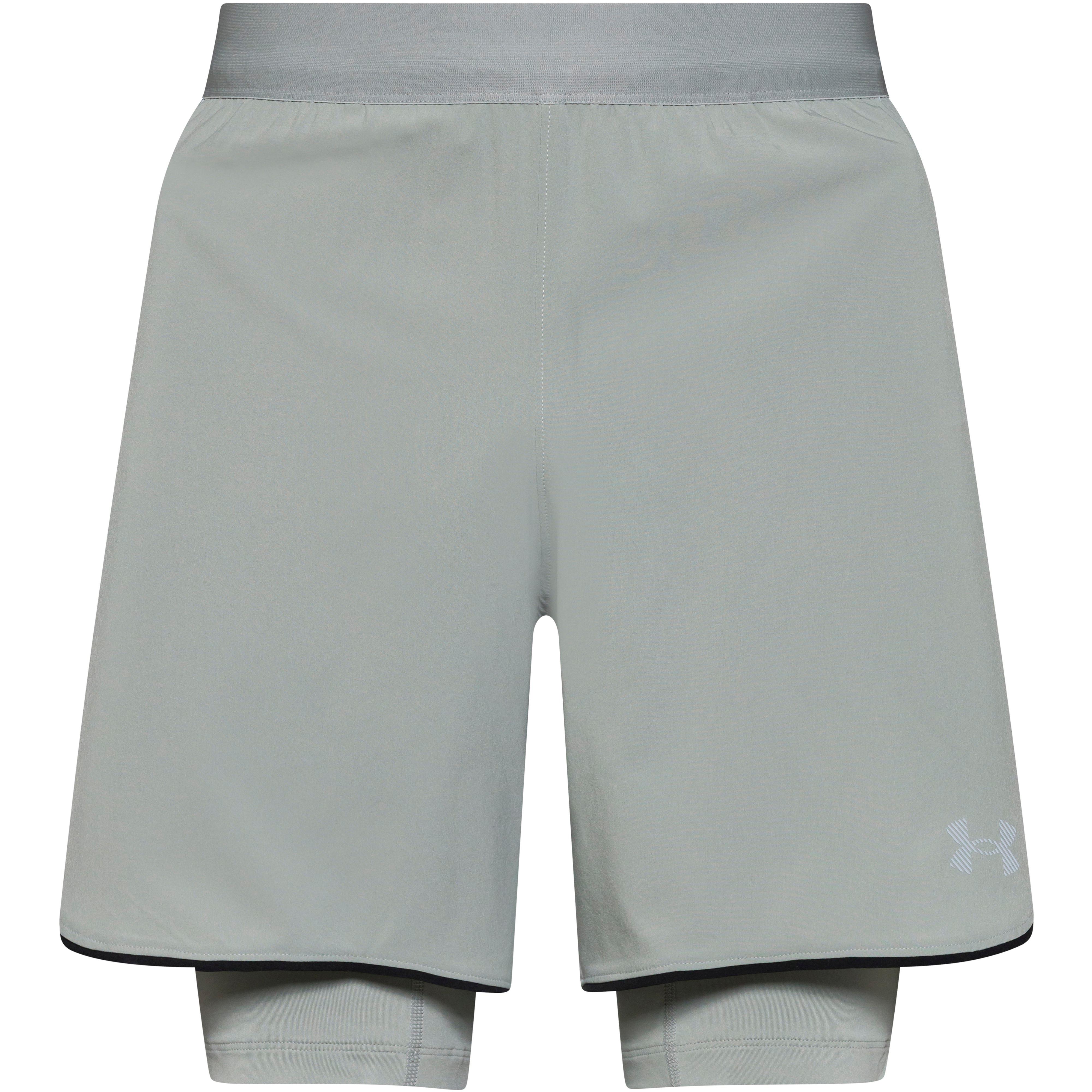 Under Armour Laufshorts 2in1 Elastikbund Reflektierend Polyester-Elastan Schwarz