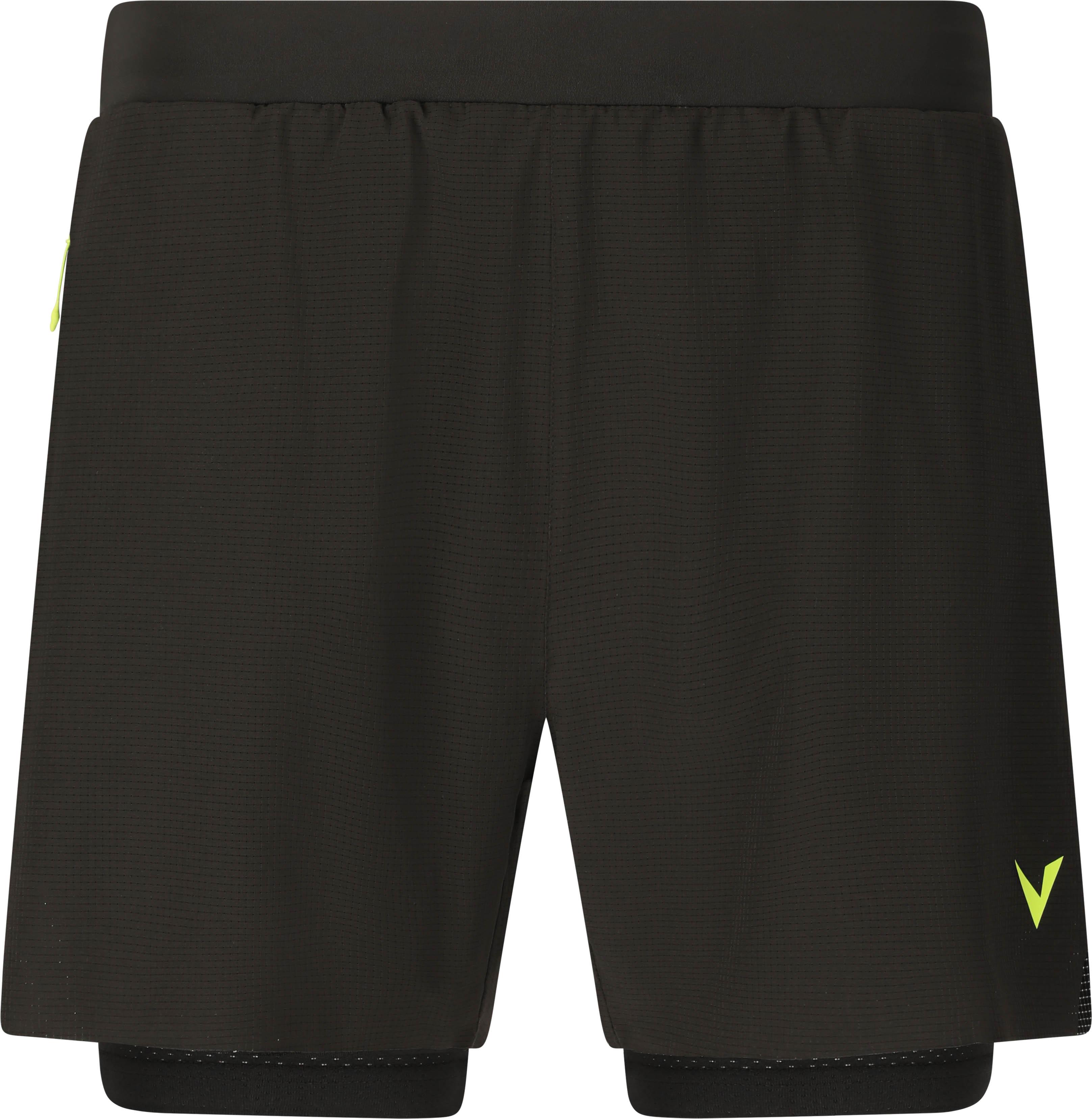 VIRTUS Funktionsshorts 2-in-1 Ripstop Schwarz