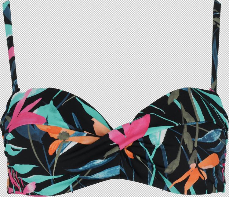 FIREFLY FIREFLY Maggy II Bikini Oberteil Damen - floral black - 0 | SportScheck