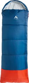 McKinley Camp SoftNest 5 Kunstfaserschlafsack - blue petrol-red-blue