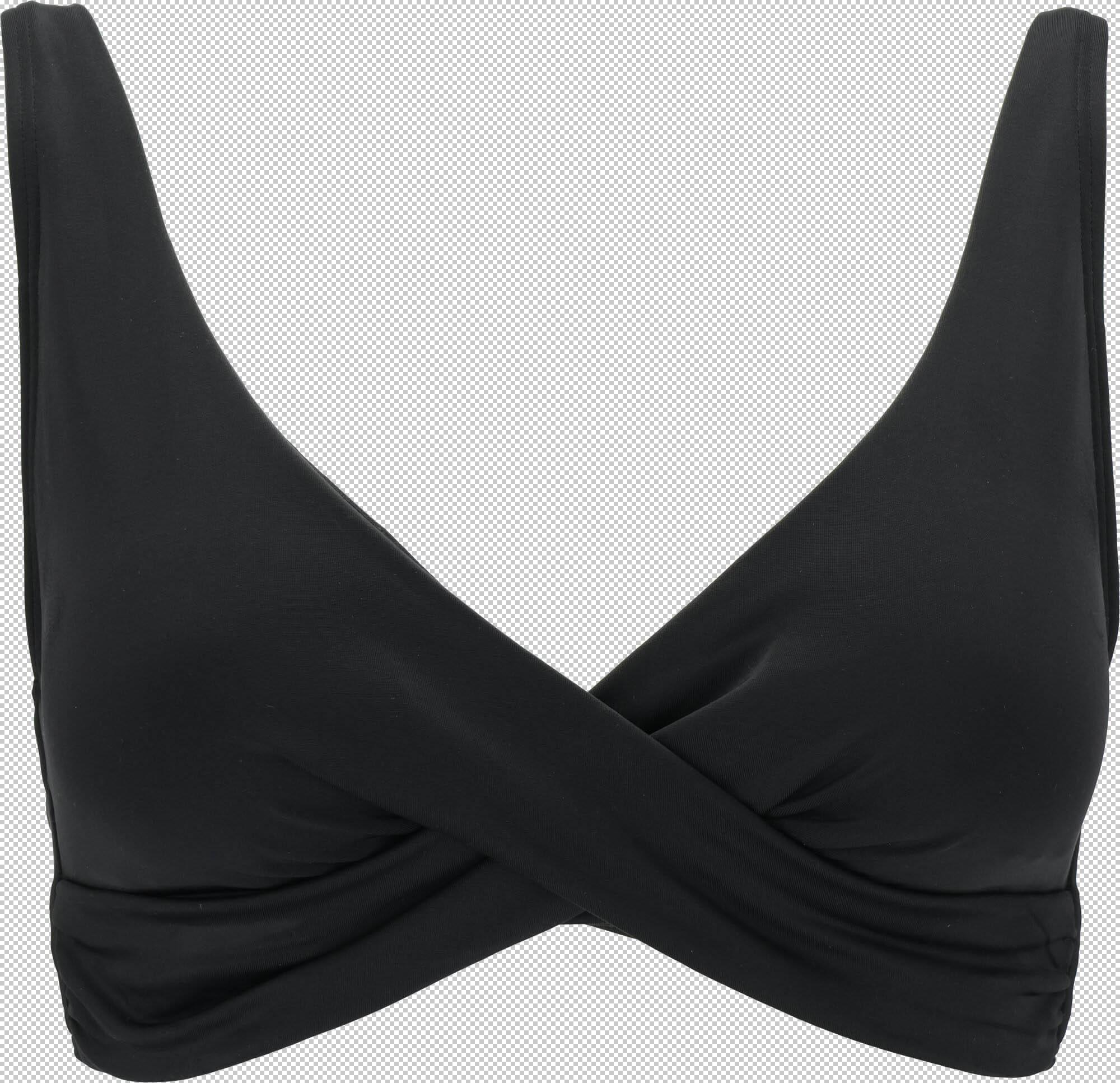 Firefly Bikini Oberteil V-Ausschnitt Polyamid-Elastan Schwarz