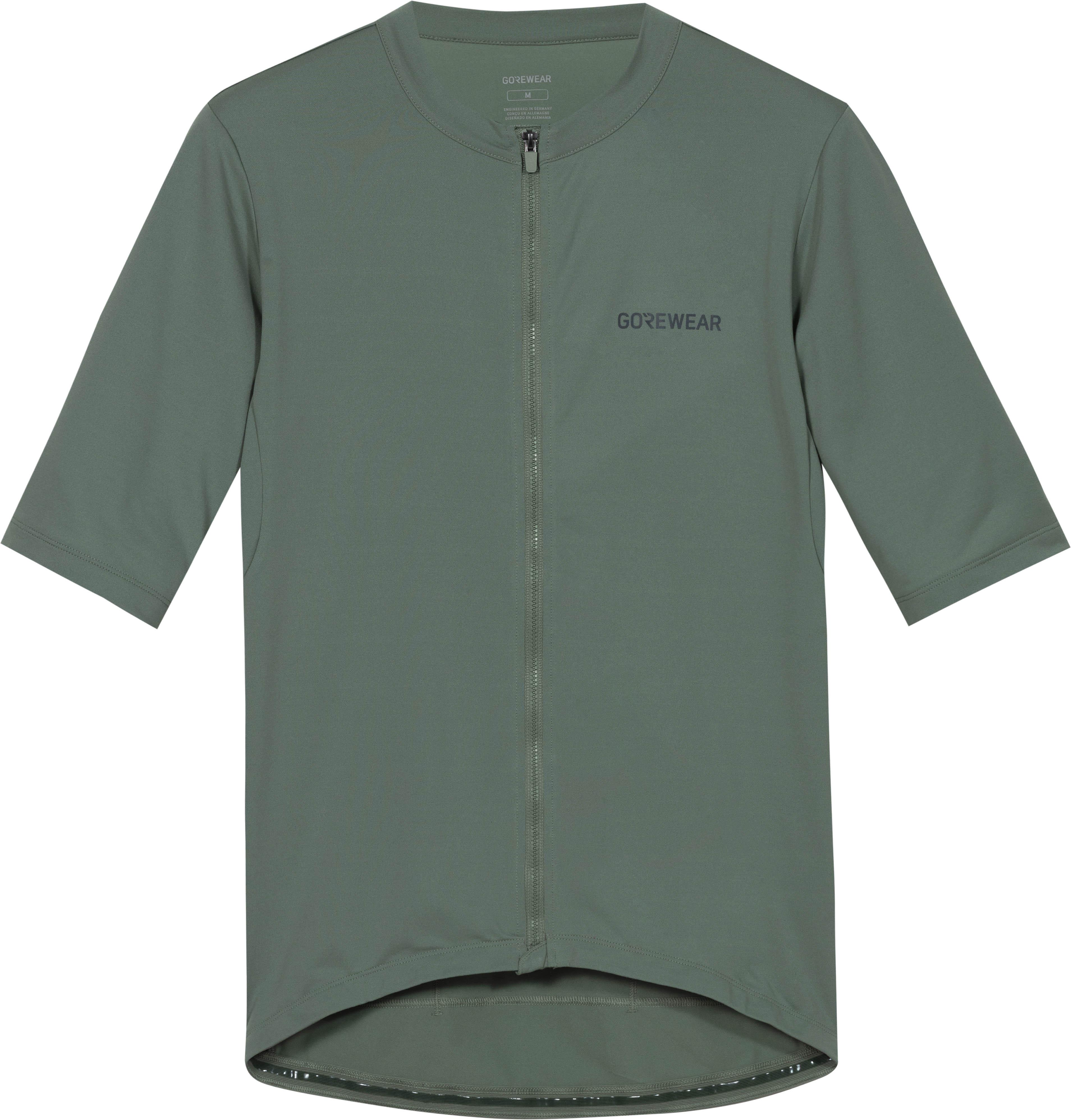 GOREWEAR Sportshirt Frontreißverschluss Polyester Gruen