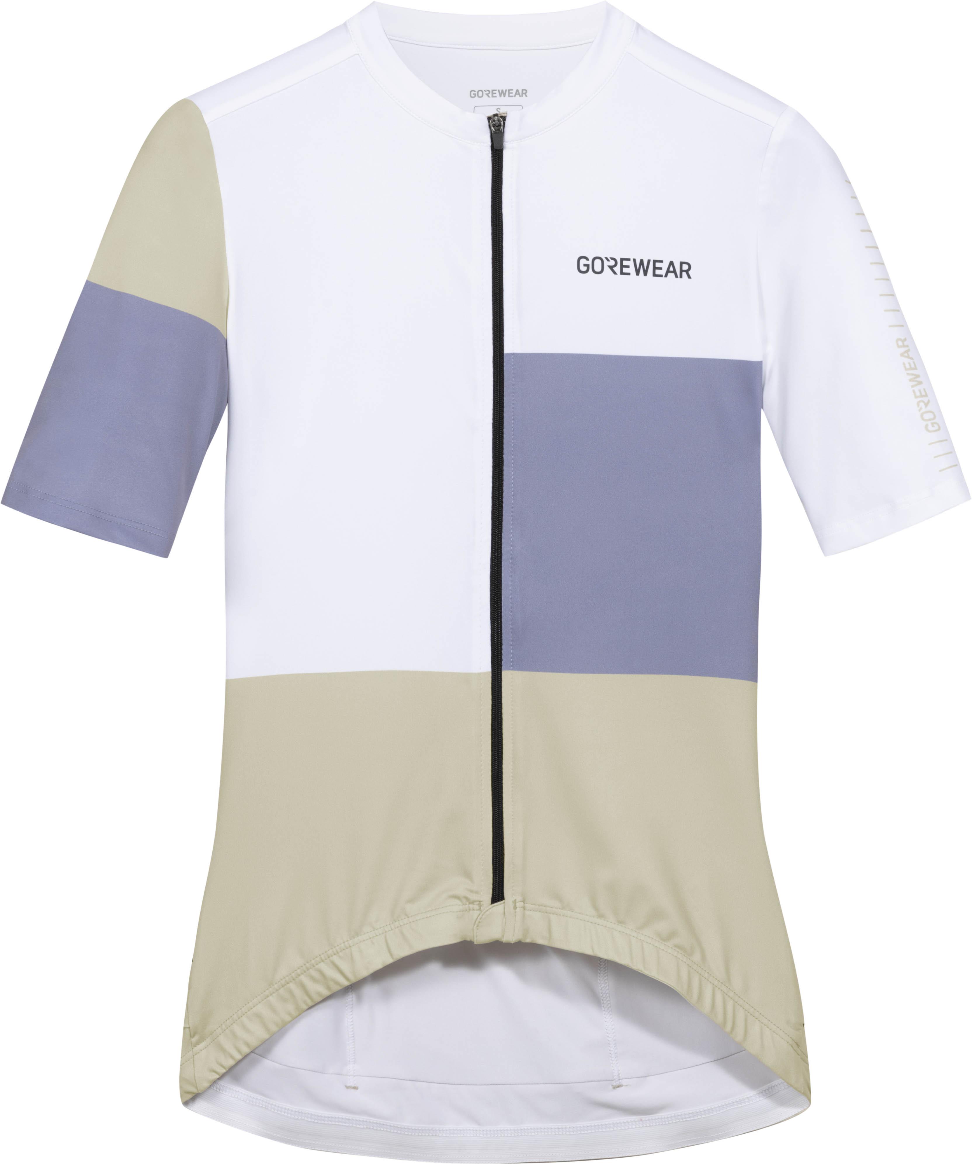 GOREWEAR Block Trikot Colourblock Kunstfaser Weiß