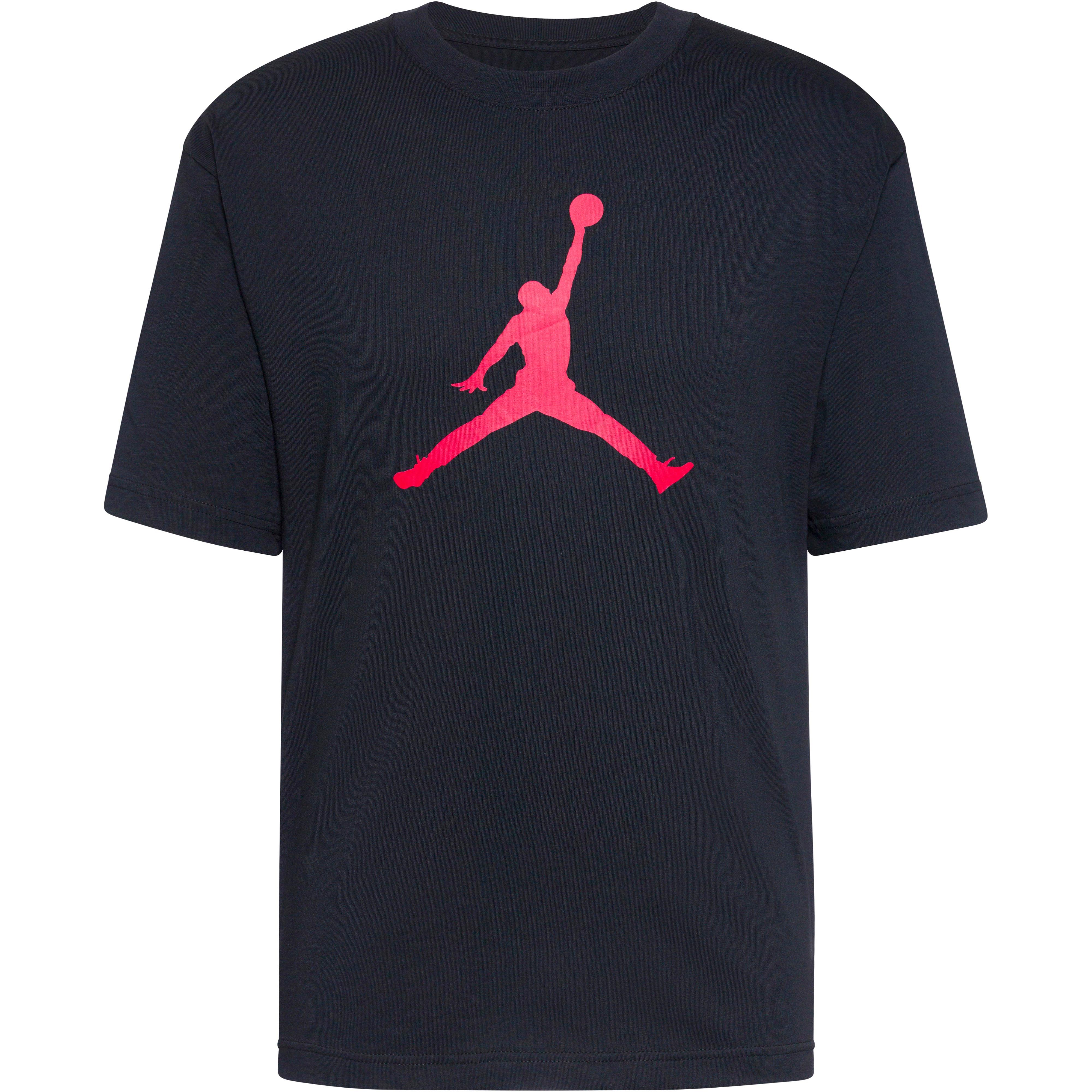 Nike T-Shirt Rundhalsausschnitt Baumwolle Schwarz