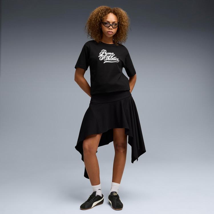 PUMA PUMA GRAPHICS Relaxed Varsity T-Shirt Damen - puma black - 2 | SportScheck