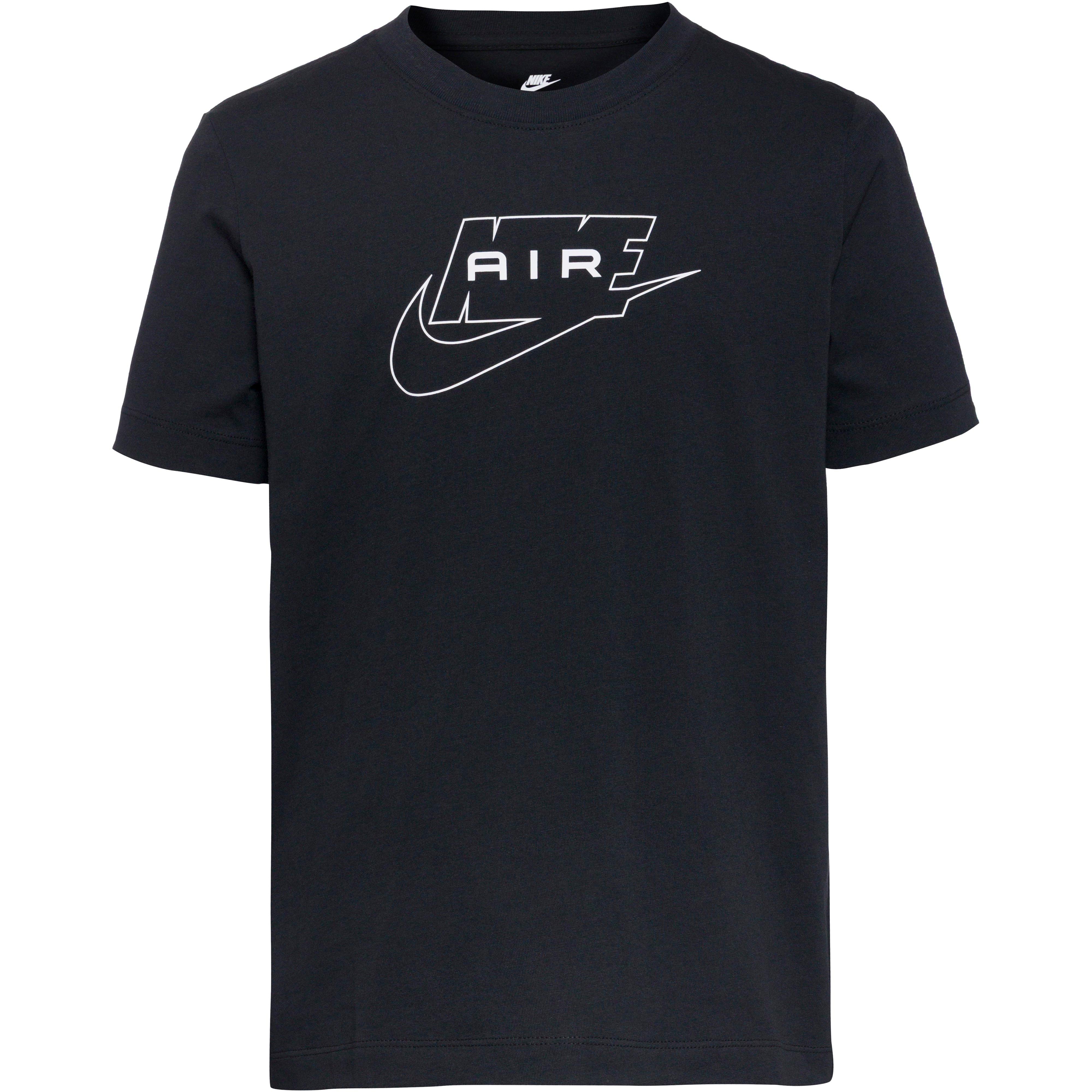 Nike T-Shirt Rundhalsausschnitt Baumwolle Schwarz