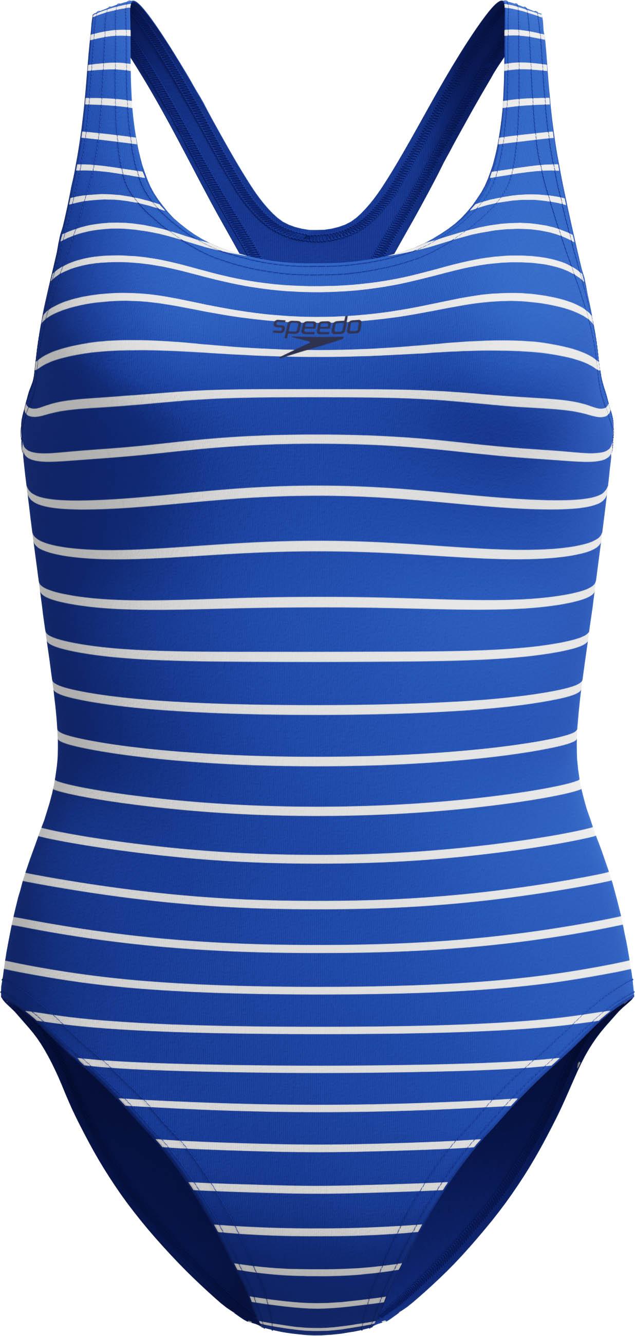 Speedo Badeanzug Hyperboom Print Medalist Polyester Blau