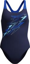 SPEEDO MEDLEY LOGO MEDALIST Badeanzug Damen - nvy-blu