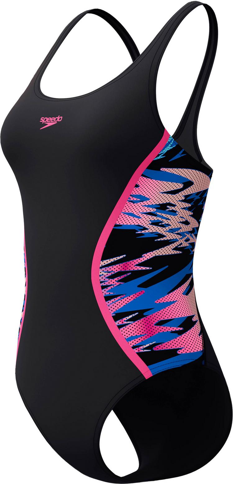 SPEEDO SPEEDO HYPERBOOM SPLICE MUSCLEBACK Badeanzug Damen - blk-pnk - 0 | SportScheck