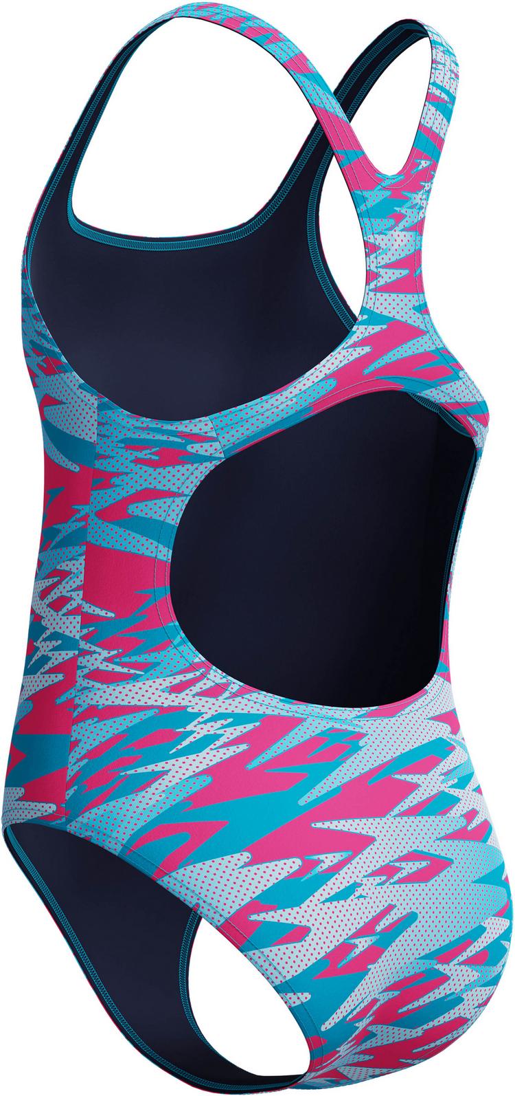 SPEEDO SPEEDO HYPERBOOM PRINT MEDALIST Badeanzug M&auml;dchen - blu-pnk - 1 | SportScheck