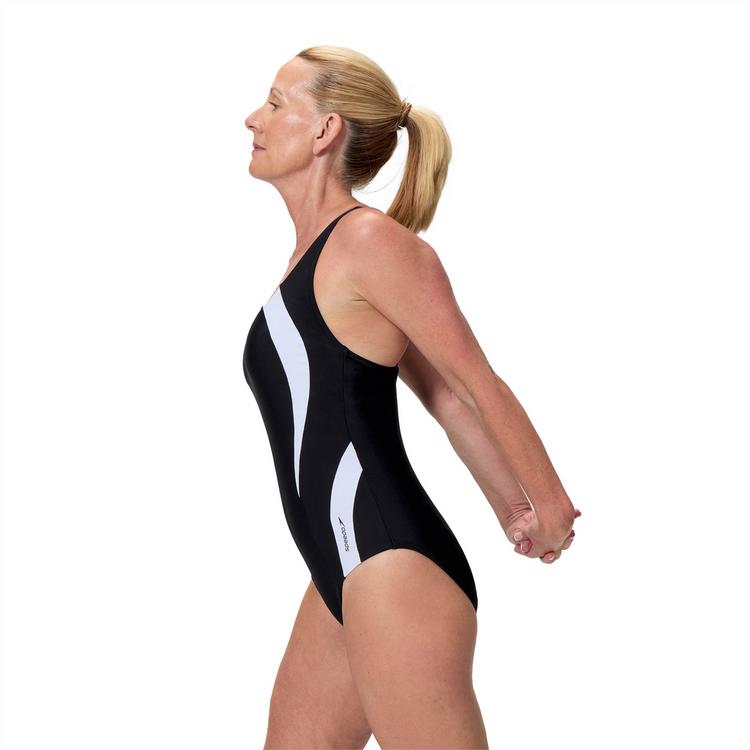 SPEEDO SPEEDO QUANTUM CONTOUR Badeanzug Damen - blk-wht - 2 | SportScheck