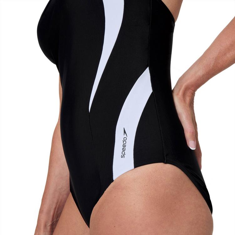SPEEDO SPEEDO QUANTUM CONTOUR Badeanzug Damen - blk-wht - 3 | SportScheck