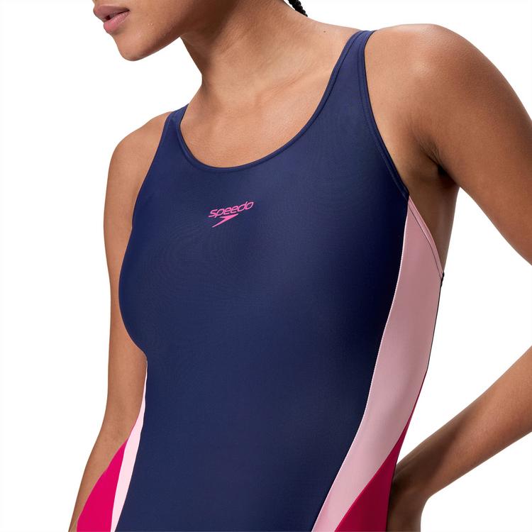 SPEEDO SPEEDO COLORBLOCK SPLICE 2.0 Badeanzug Damen - nvy-pnk - 4 | SportScheck