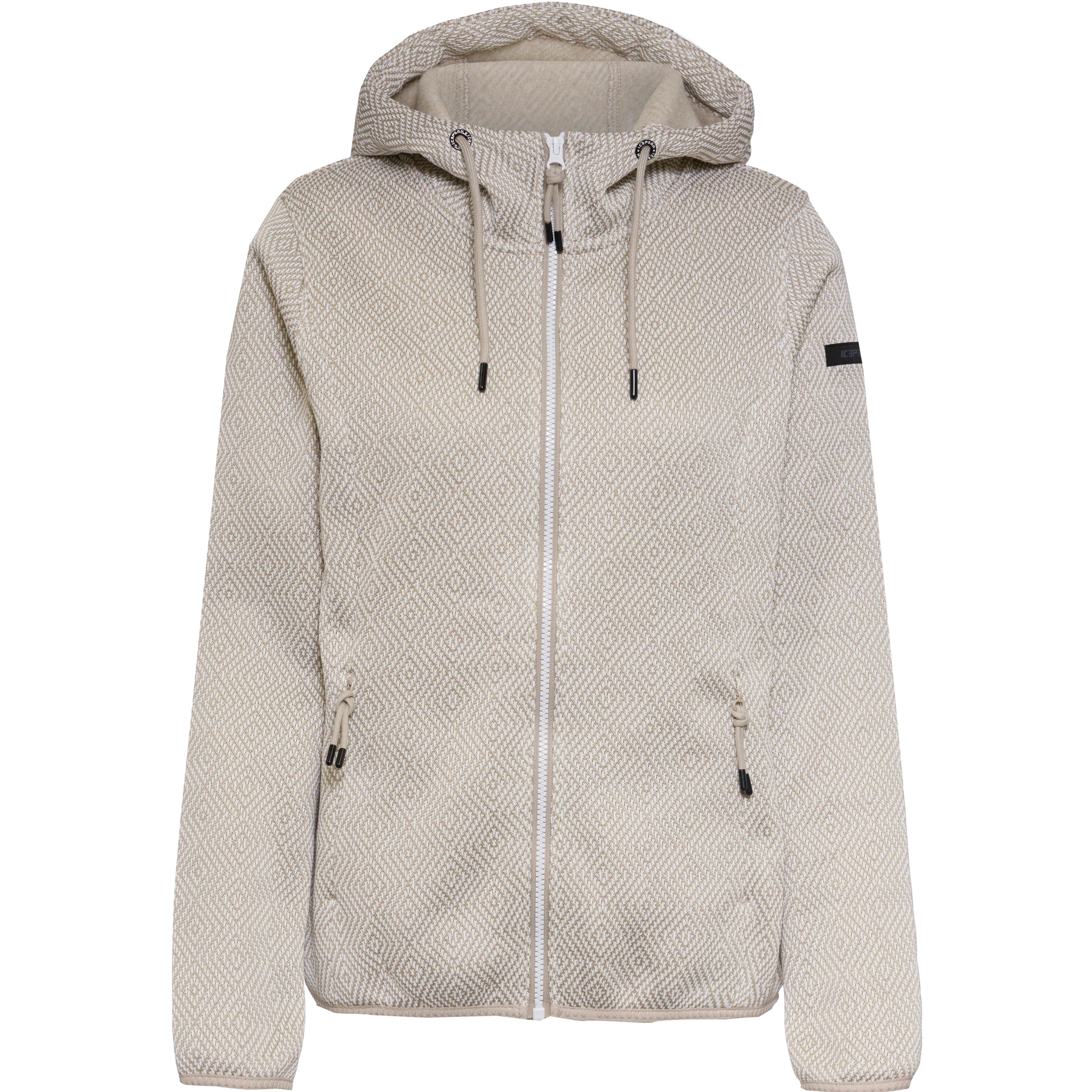 icepeak Fleecejacke Kapuze Kordelzug 100% Polyester Rosa