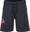 hummel 1. FC K&ouml;ln 25-26 TRAVEL Fu&szlig;ballshorts Kinder - asphalt