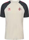 hummel 1. FC K&ouml;ln 25-26 TRAVEL T-Shirt - marshmallow-asphalt