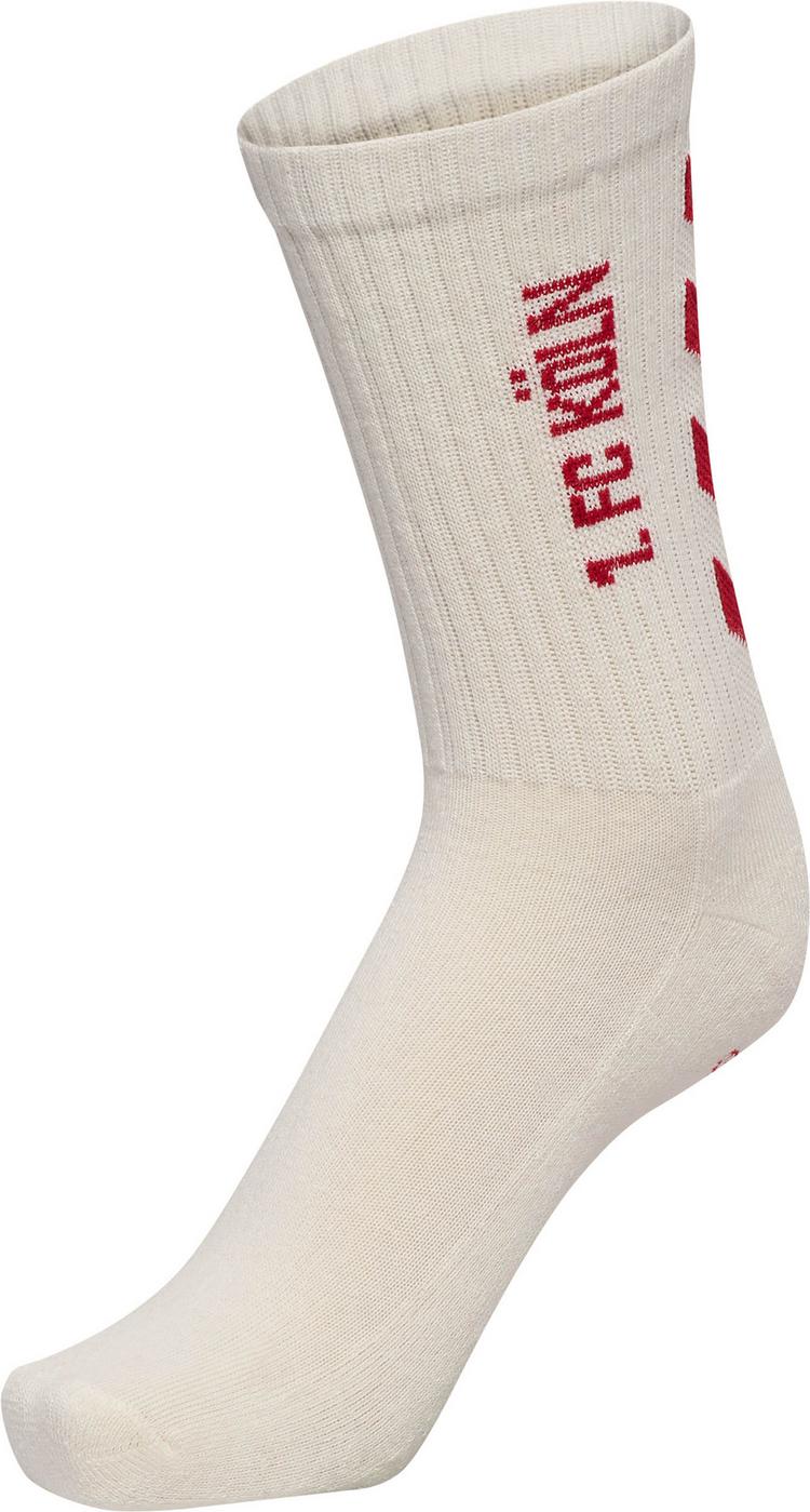 hummel hummel 1. FC K&ouml;ln FUNDAMENTAL 3-PACK Socken - snow white-chili pepper - 0 | SportScheck