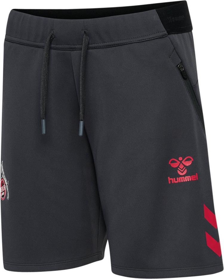 hummel hummel 1. FC K&ouml;ln 25-26 TRAVEL Fu&szlig;ballshorts Kinder - asphalt - 0 | SportScheck
