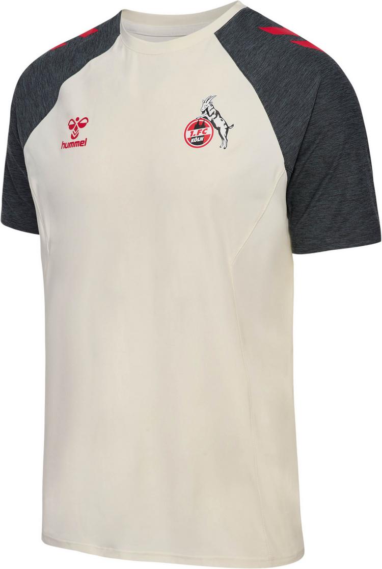 hummel hummel 1. FC K&ouml;ln 25-26 TRAVEL T-Shirt - marshmallow-asphalt - 0 | SportScheck