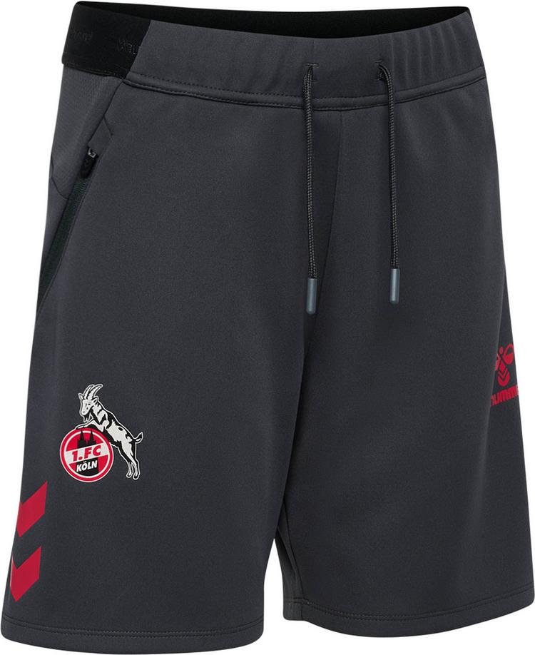 hummel hummel 1. FC K&ouml;ln 25-26 TRAVEL Fu&szlig;ballshorts Kinder - asphalt - 1 | SportScheck