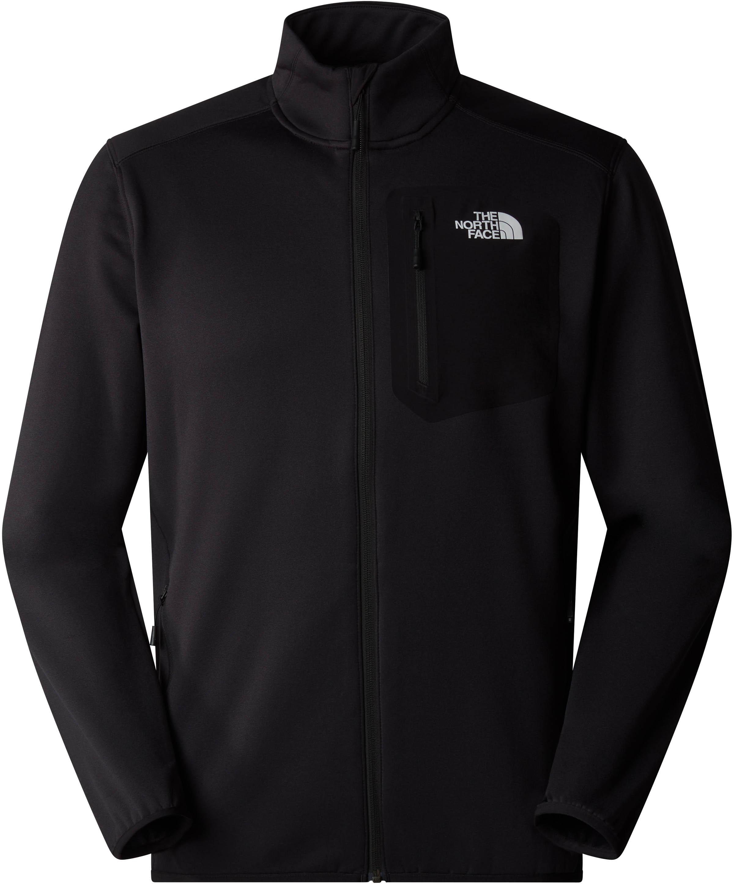 The North Face Fleecejacke Stehkragen Frontreißverschluss Fleece-Polyester-Elastan Schwarz