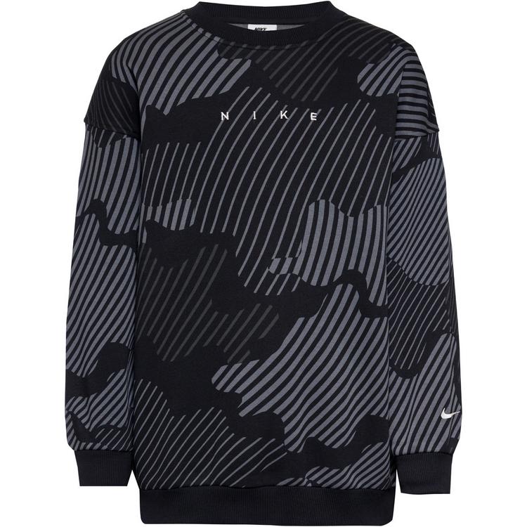 Nike Nike Club AOP Sweatshirt M&auml;dchen - black-white - 0 | SportScheck