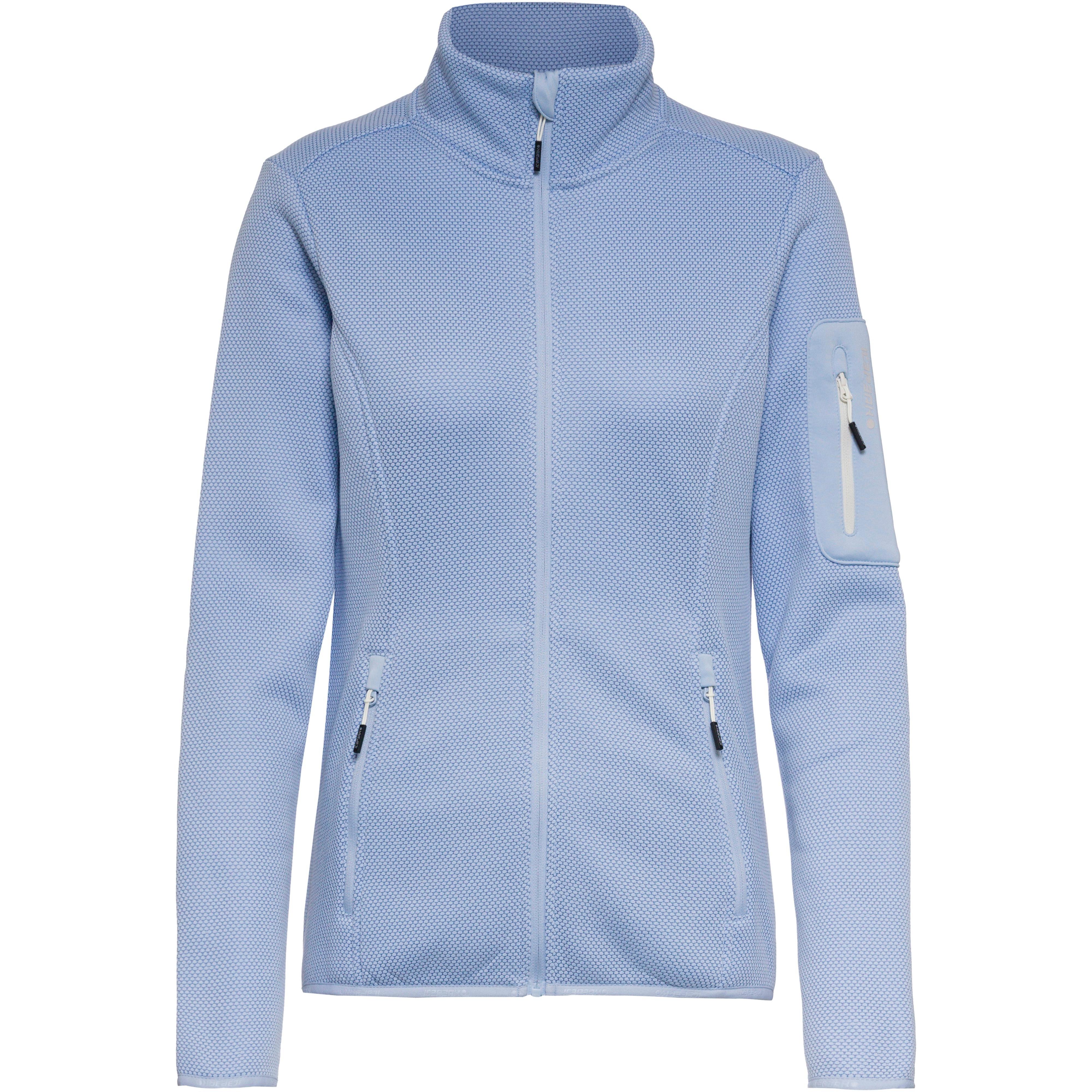 icepeak Fleecejacke Stehkragen 100% Polyester Blau