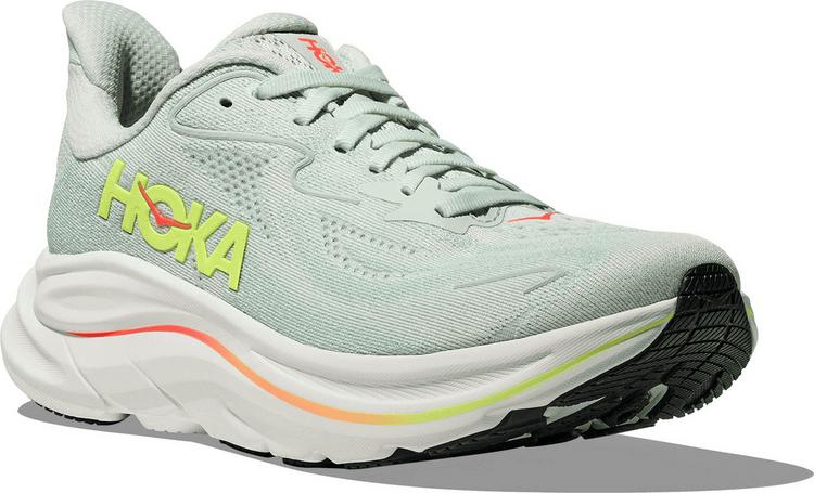 HOKA HOKA CLIFTON 10 Laufschuhe Damen - sea glass-neon flame - 3 | SportScheck