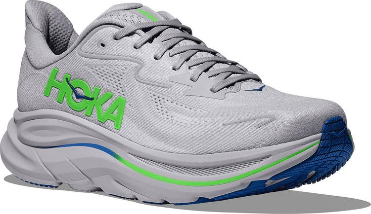 HOKA HOKA CLIFTON 10 Laufschuhe Herren - ash grey-neon green - 3 | SportScheck