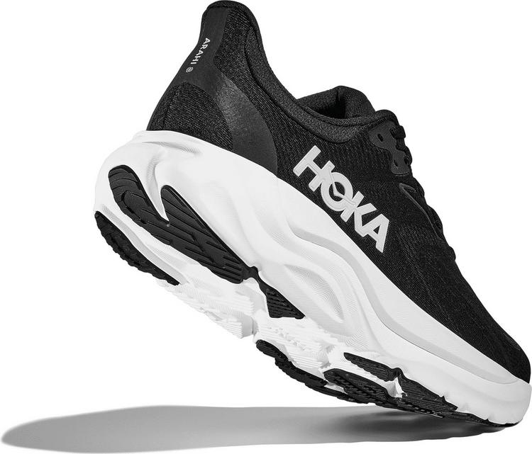 HOKA HOKA ARAHI 8 Laufschuhe Damen - black-white - 5 | SportScheck