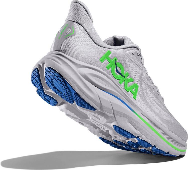 HOKA HOKA CLIFTON 10 Laufschuhe Herren - ash grey-neon green - 5 | SportScheck