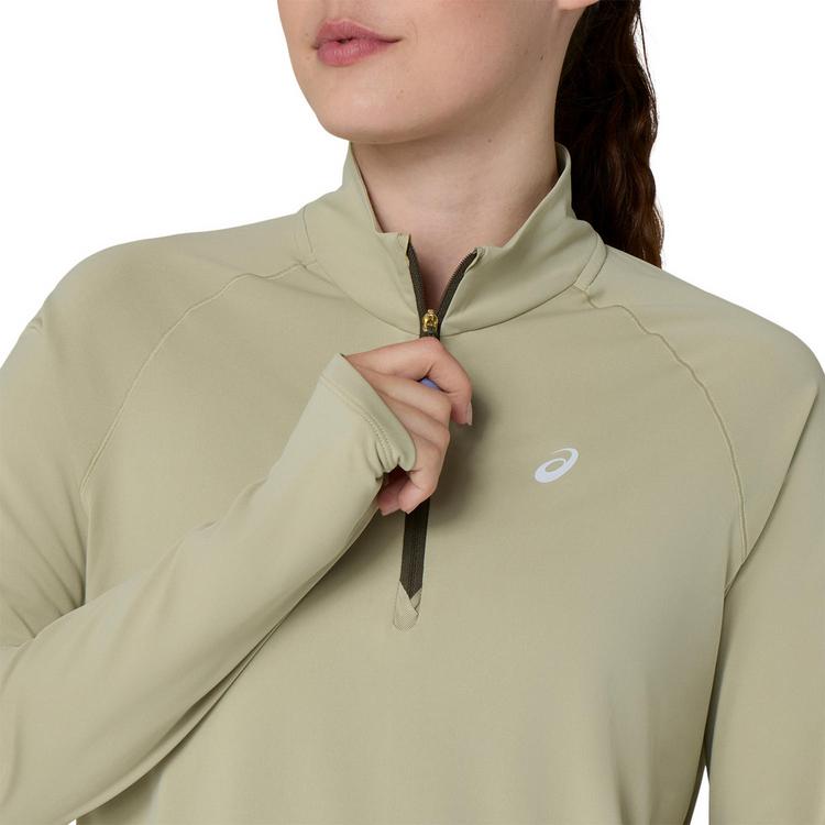 ASICS ASICS NAGINO RUN 1-4 ZIP Laufshirt Damen - khaki - 7 | SportScheck