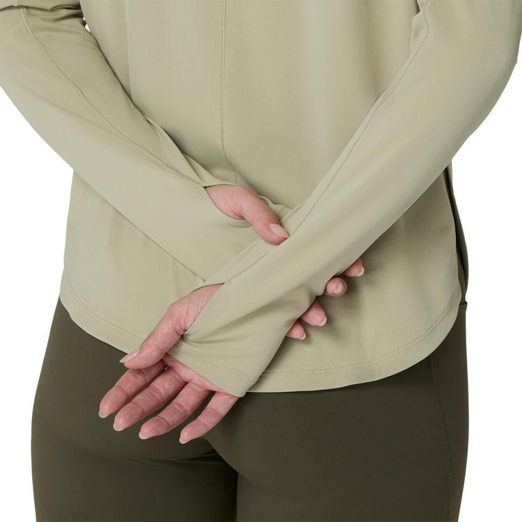ASICS ASICS NAGINO RUN 1-4 ZIP Laufshirt Damen - khaki - 6 | SportScheck
