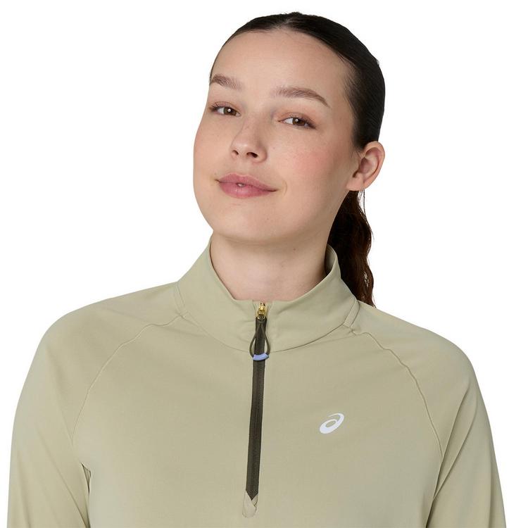 ASICS ASICS NAGINO RUN 1-4 ZIP Laufshirt Damen - khaki - 4 | SportScheck