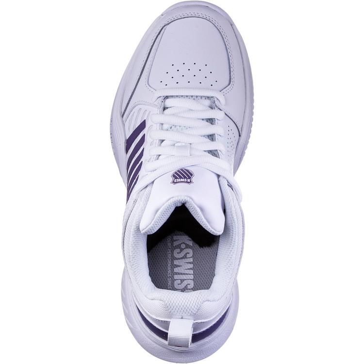 K-Swiss K-Swiss COURT EXPRESS 2 CLAY Tennisschuhe Damen - white-purple haze-neon lavender - 0 | SportScheck
