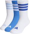 adidas 3S KD C CRW 3P Socken Kinder - rayblu-white-globlu