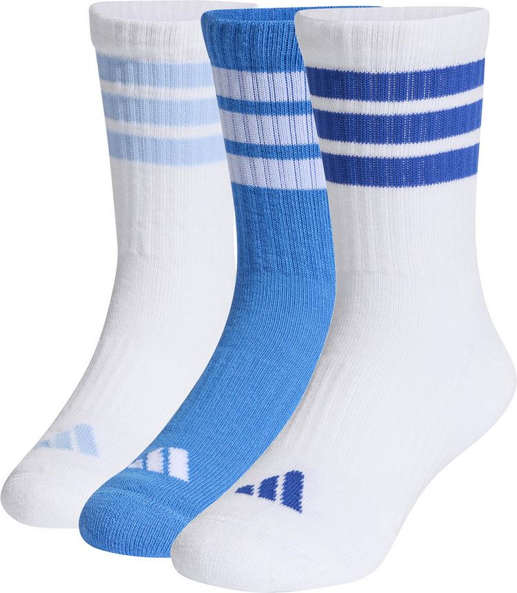 adidas adidas 3S KD C CRW 3P Socken Kinder - rayblu-white-globlu - 0 | SportScheck