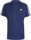 adidas Base 3S T-Shirt Herren - dkblue-white