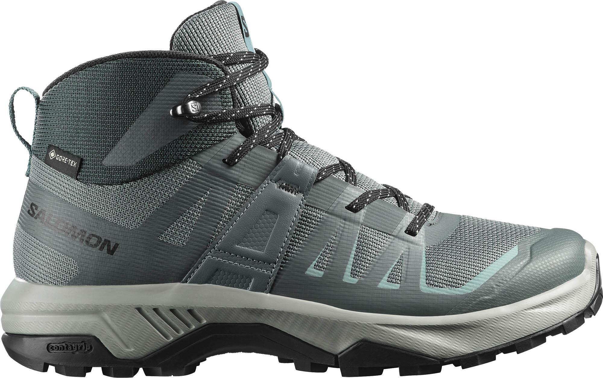 Salomon Wanderschuhe Synthetik-Textil Gore-Tex Grau
