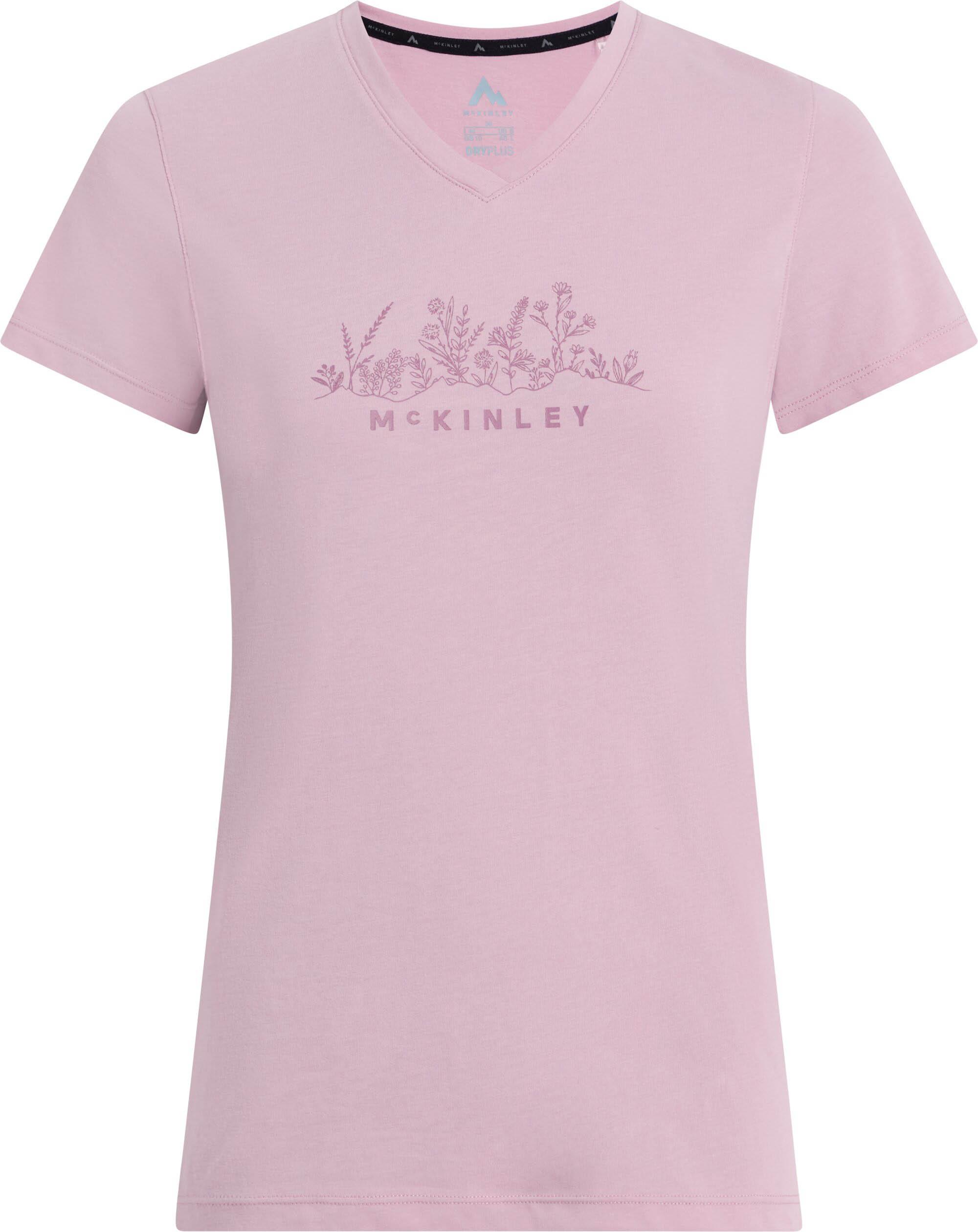 mckinley Funktionsshirt V-Ausschnitt Dry-Plus Rosa