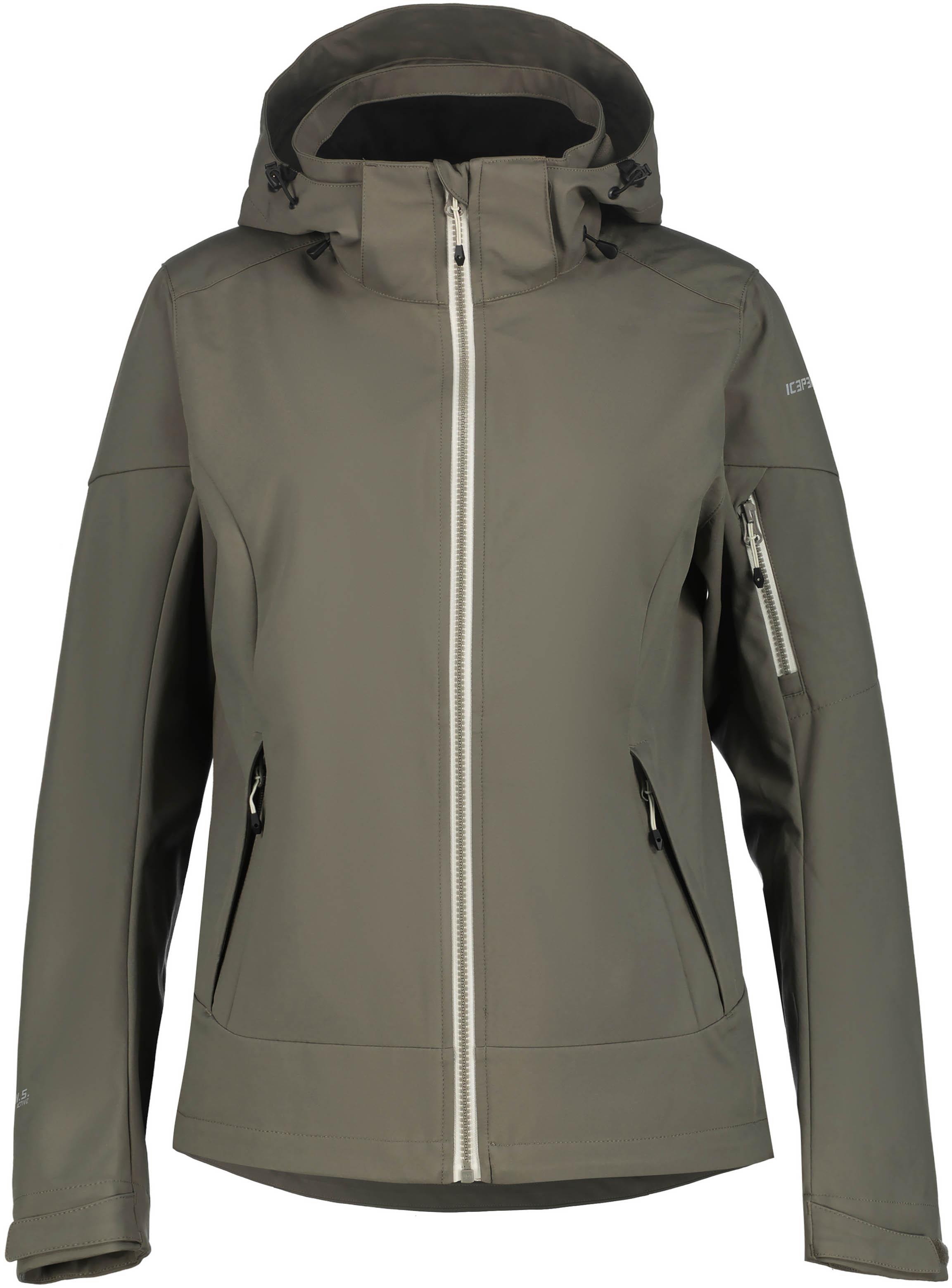 icepeak Softshelljacke Windwasserabweisend 10.000 mm Grau