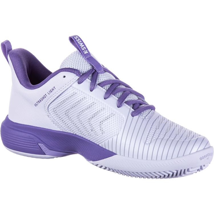 K-Swiss K-Swiss ULTRASHOT LIGHT CLAY Tennisschuhe Damen - white-purple haze-neon lavender - 0 | SportScheck