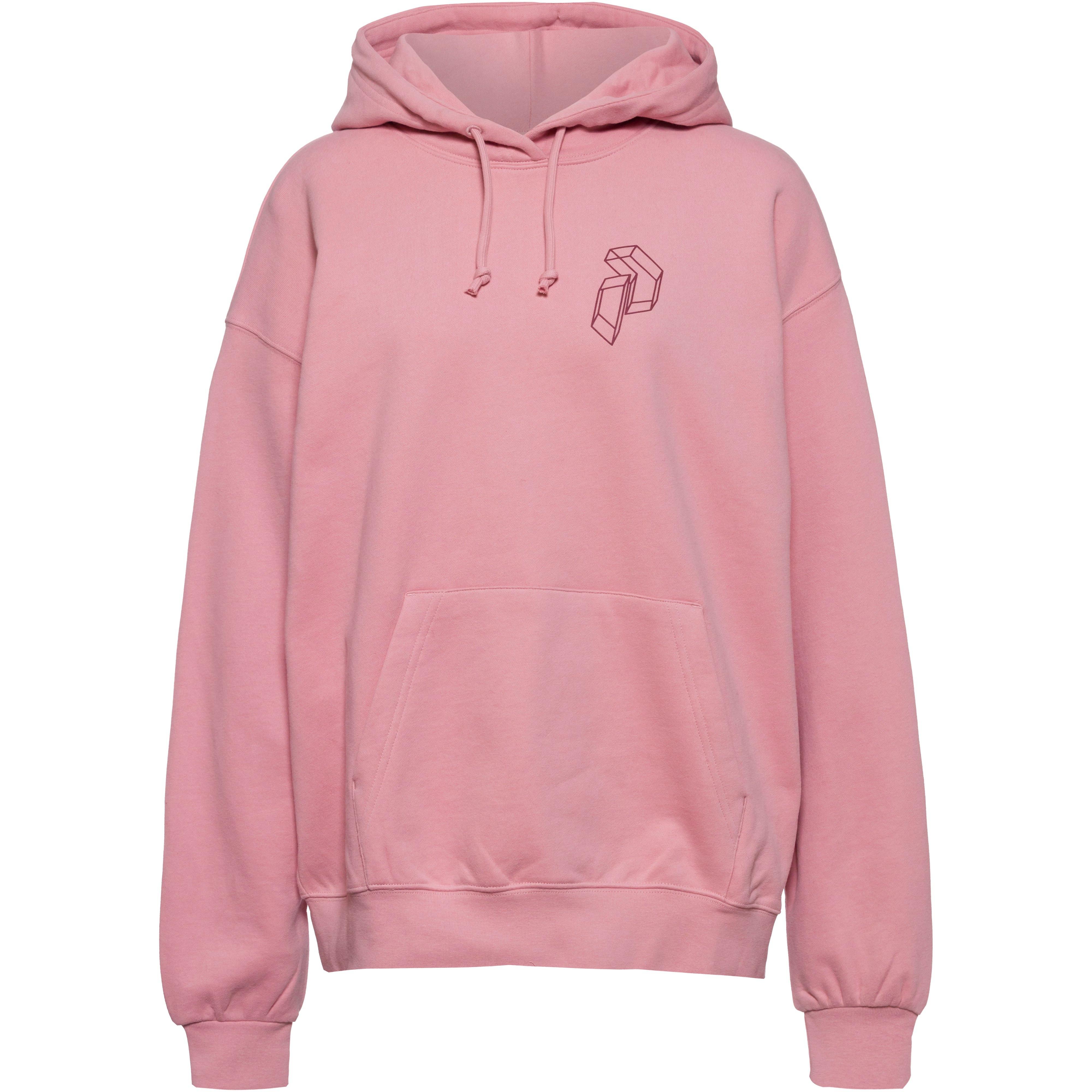 Peak Performance Hoodie Terry Baumwolle Rosa