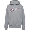 Nike Club Hoodie Herren - dk grey heather-lt smoke grey-white