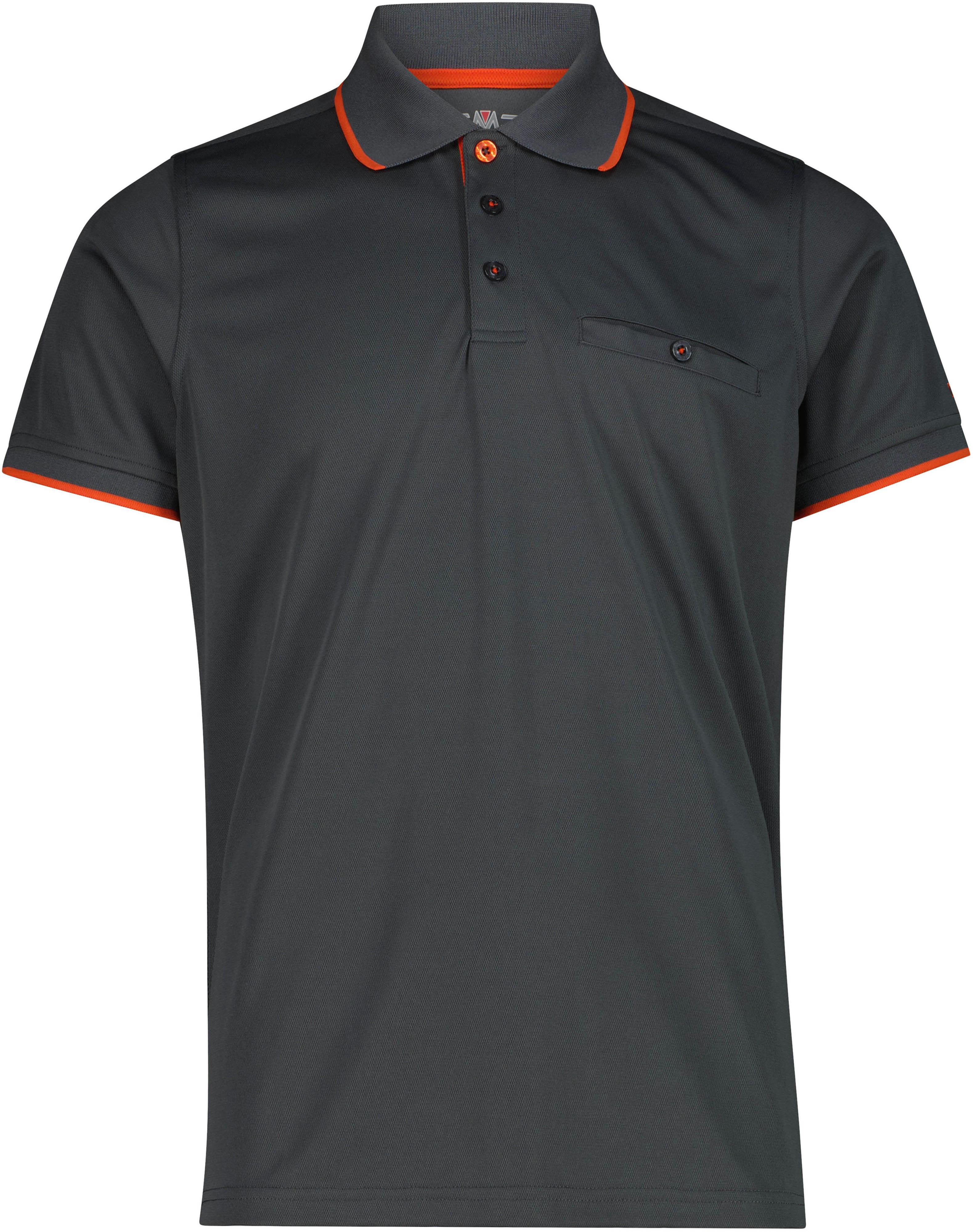 CMP Poloshirt Regular Fit DRY Polo-Gürtel Grau