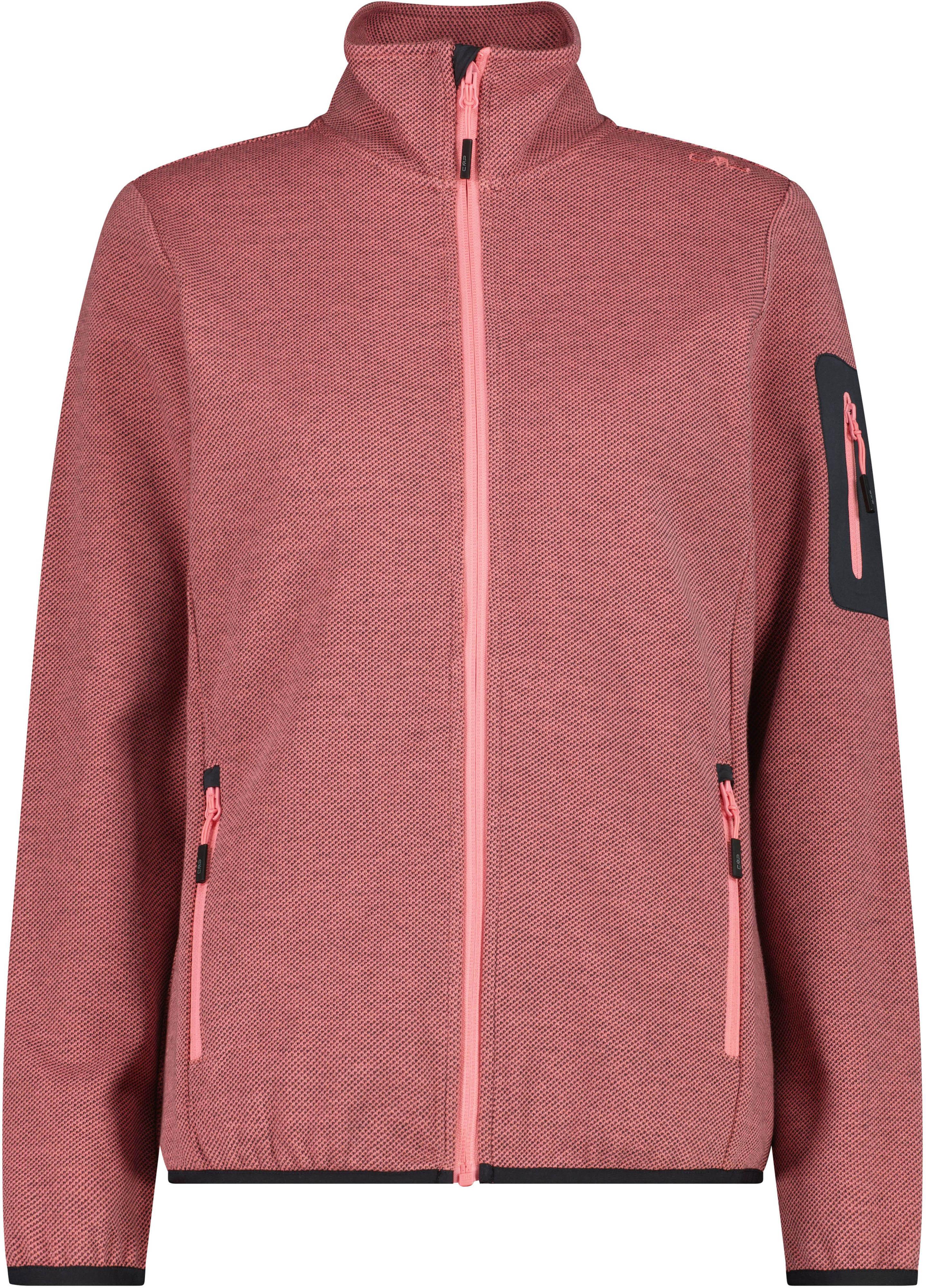 CMP Strickfleece Polyester-Baumwolle Rot