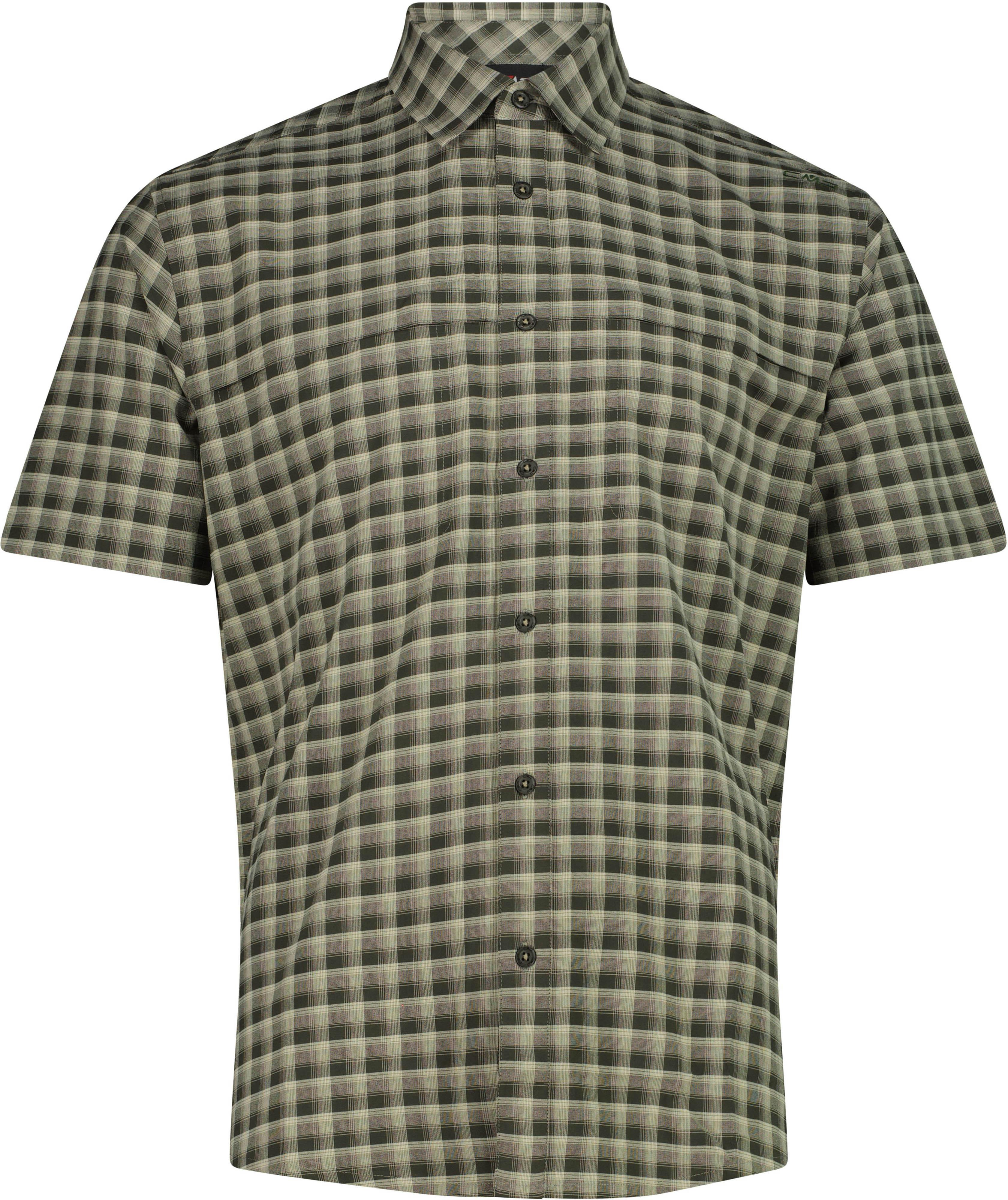 CMP Funktionshemd Kariertes Dry-Function Kunstfaser Grün