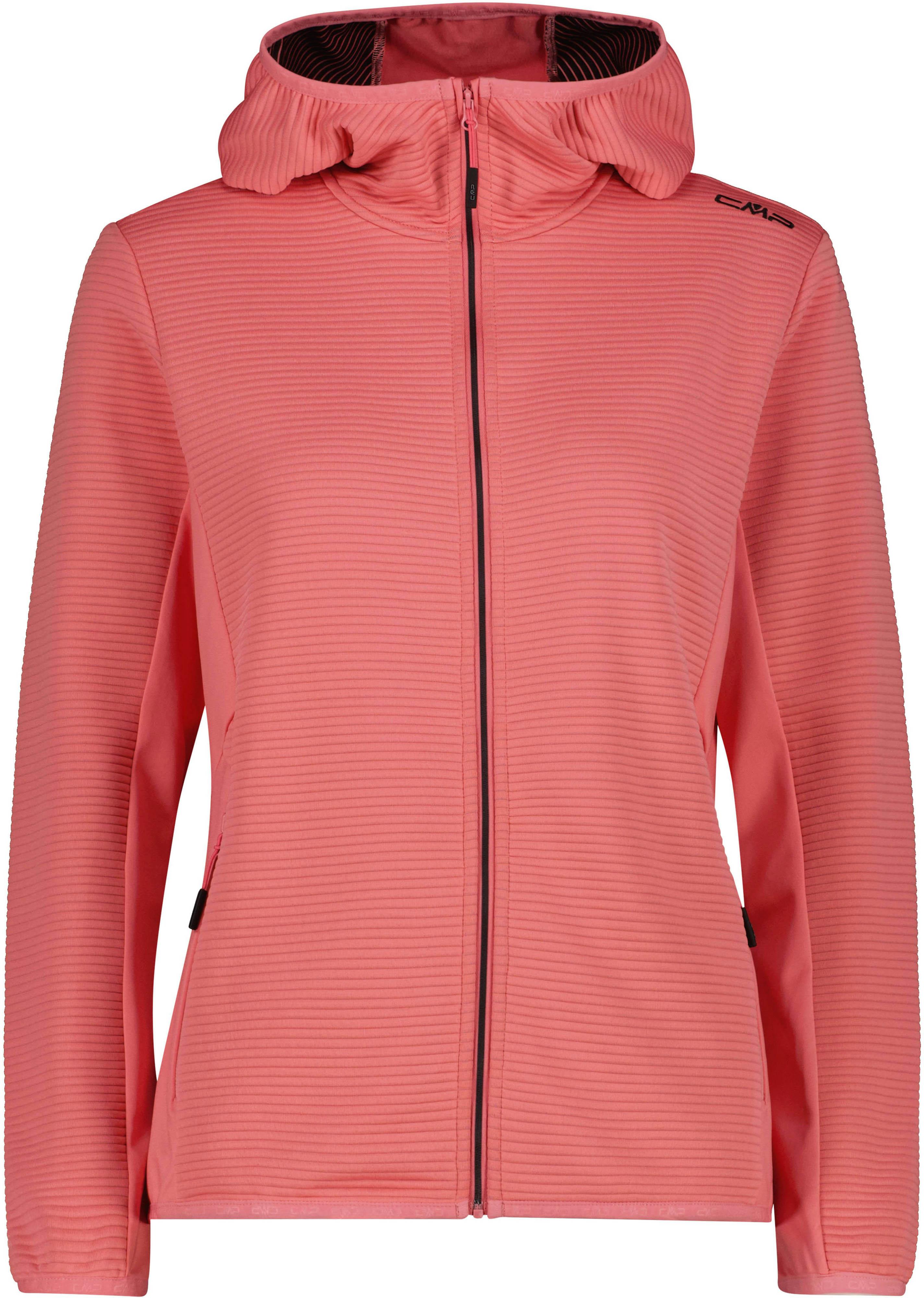 CMP Fleecejacke Elastische Einsätze Tailliert Rot